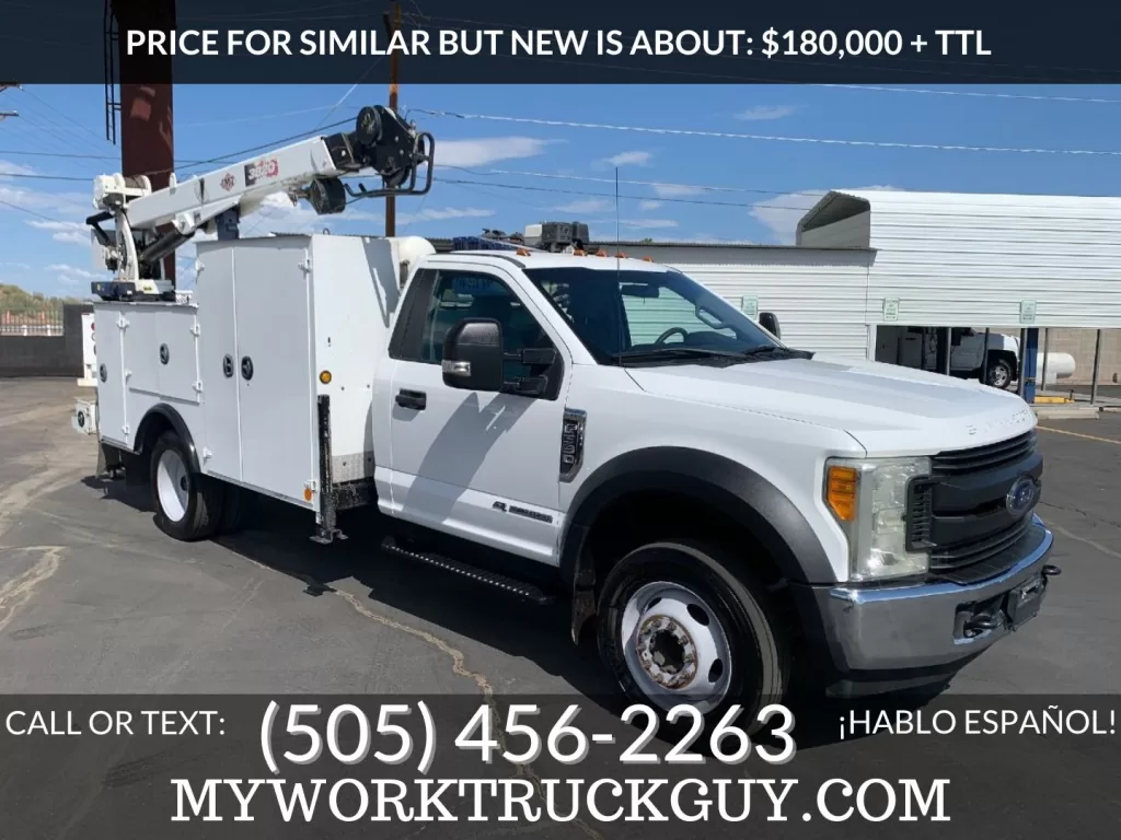 2017 FORD F550 7500lb Crane Truck