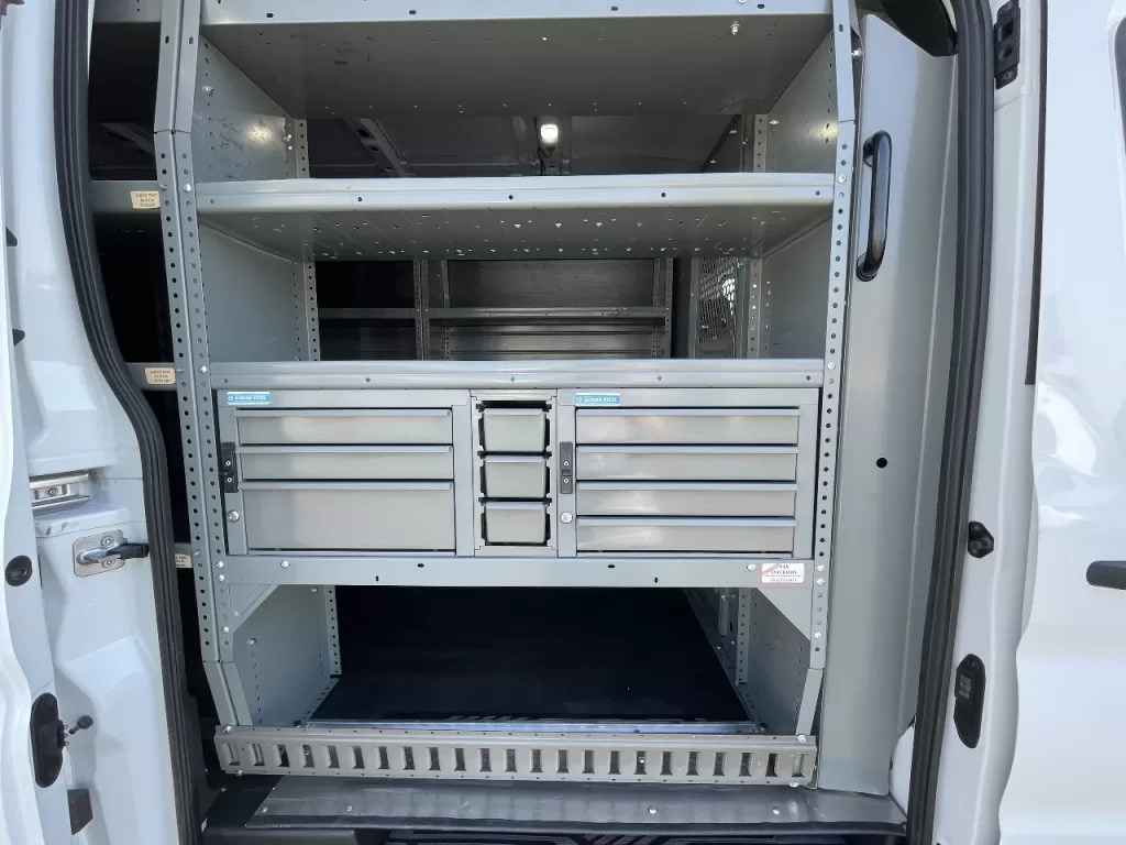 2018 Ford Transit T250 Mid-Roof Cargo Van With Bin Package and Ladder Rack