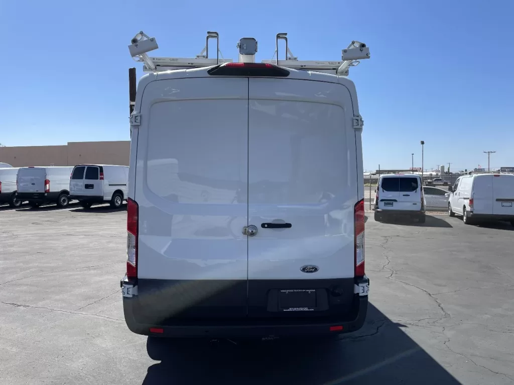 2018 Ford Transit T250 Mid-Roof Cargo Van With Bin Package and Ladder Rack