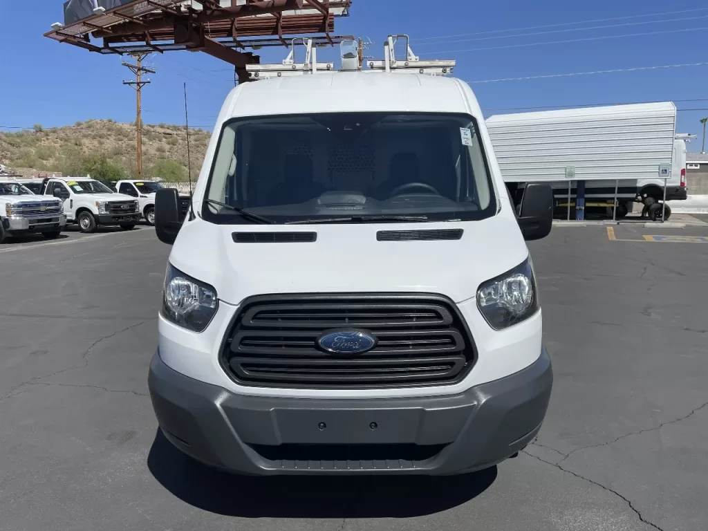 2018 Ford Transit T250 Mid-Roof Cargo Van With Bin Package and Ladder Rack