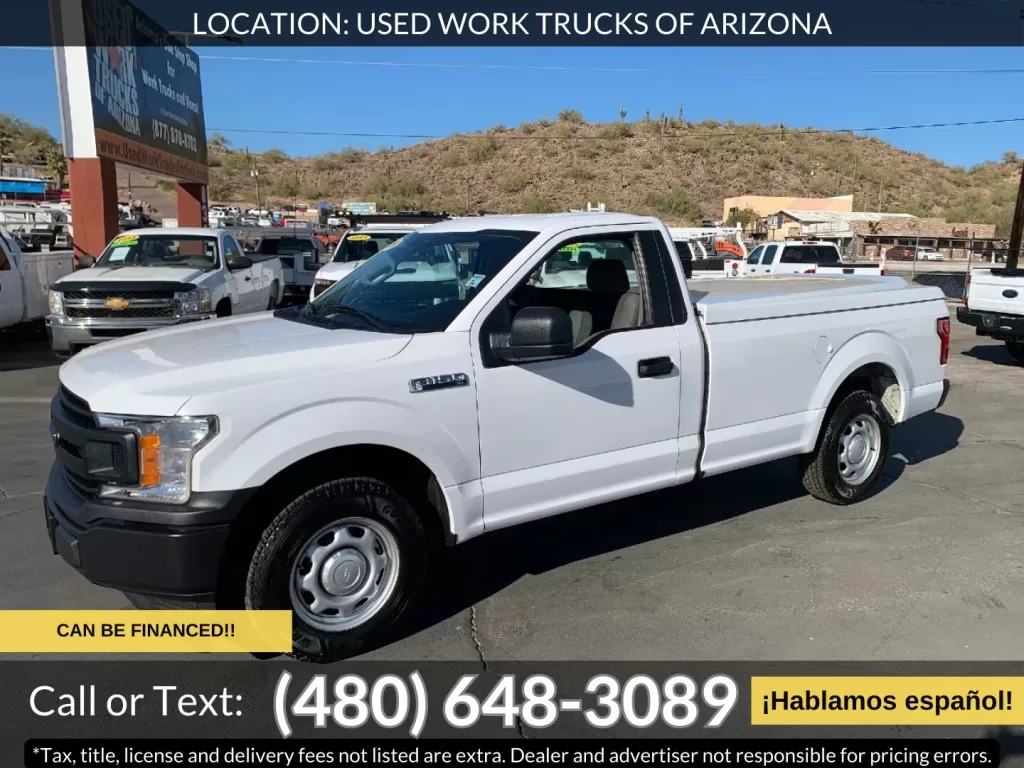 2019 Ford F150 Long Bed Pickup Truck With Fiberglass Tonneau Cover