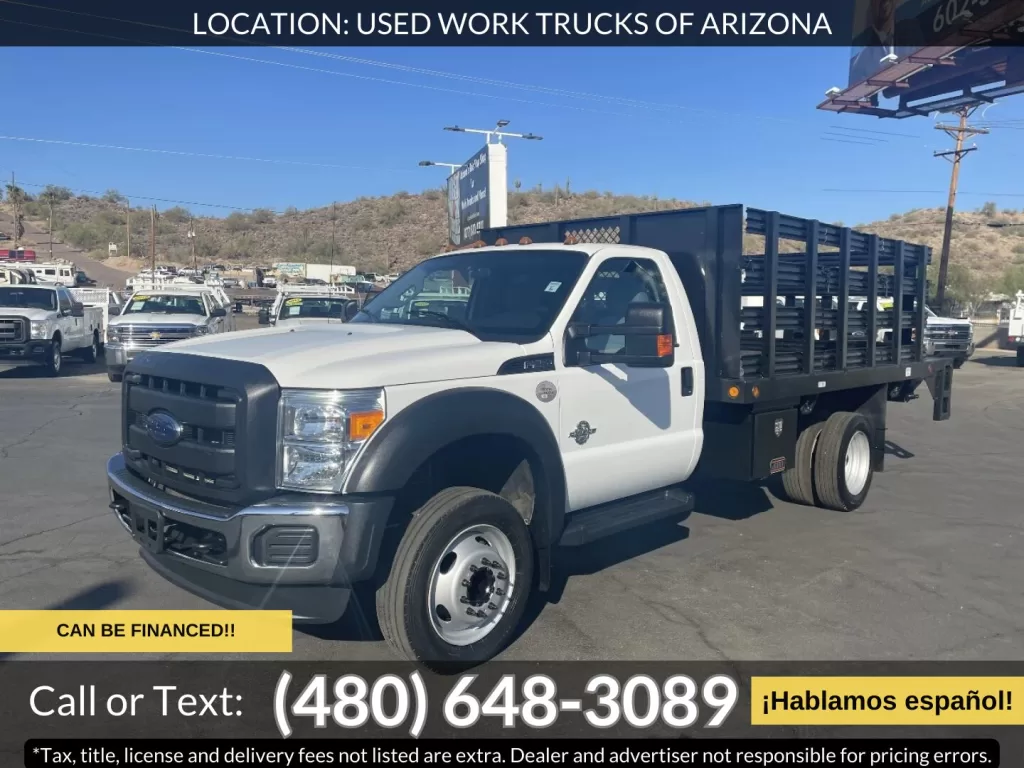 2016 Ford F450 with 12' stakebed and liftgate